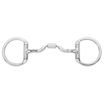 BAR H EQUINE Eggbutt Snaffle with Low Port Comfort Mouthpiece